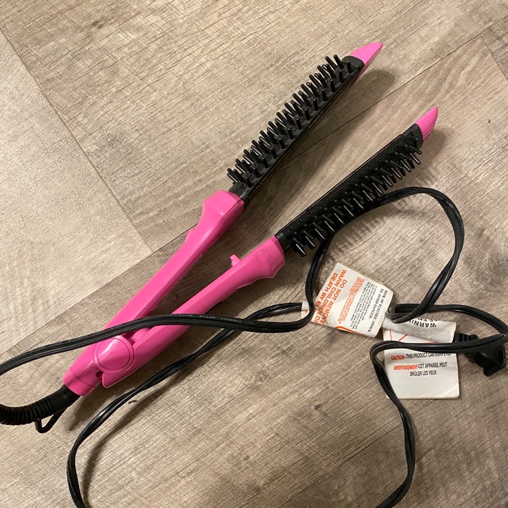 Curling iron/straightener combo